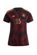 Duitsland Niklas Sule #15 Voetbaltruitje Uit tenue Dames WK 2022 Korte Mouw